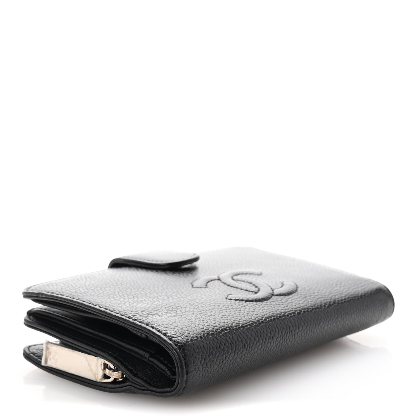 Caviar Timeless CC French Wallet Black