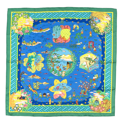 Hermes Silk Ballade De Heian Scarf 90 1 of 3