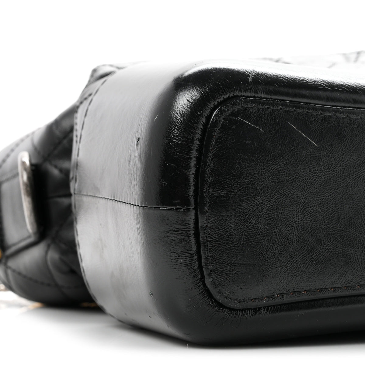 Chanel Aged Calfskin Quilted Medium Gabrielle Hobo Black 9 of 10