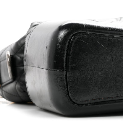 Chanel Aged Calfskin Quilted Medium Gabrielle Hobo Black 9 of 10