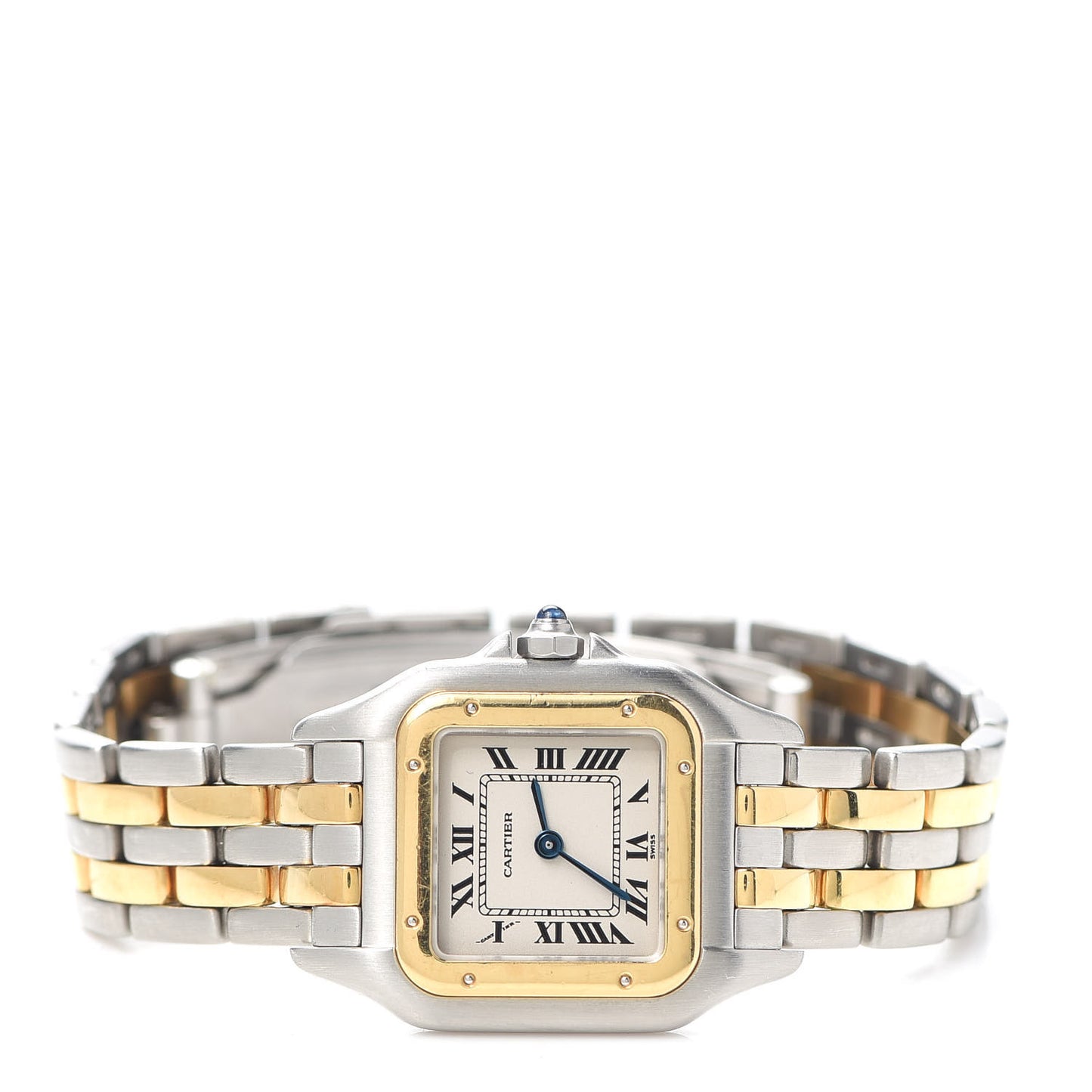 Stainless Steel 18K Yellow Gold 22mm Panthere Quartz Watch