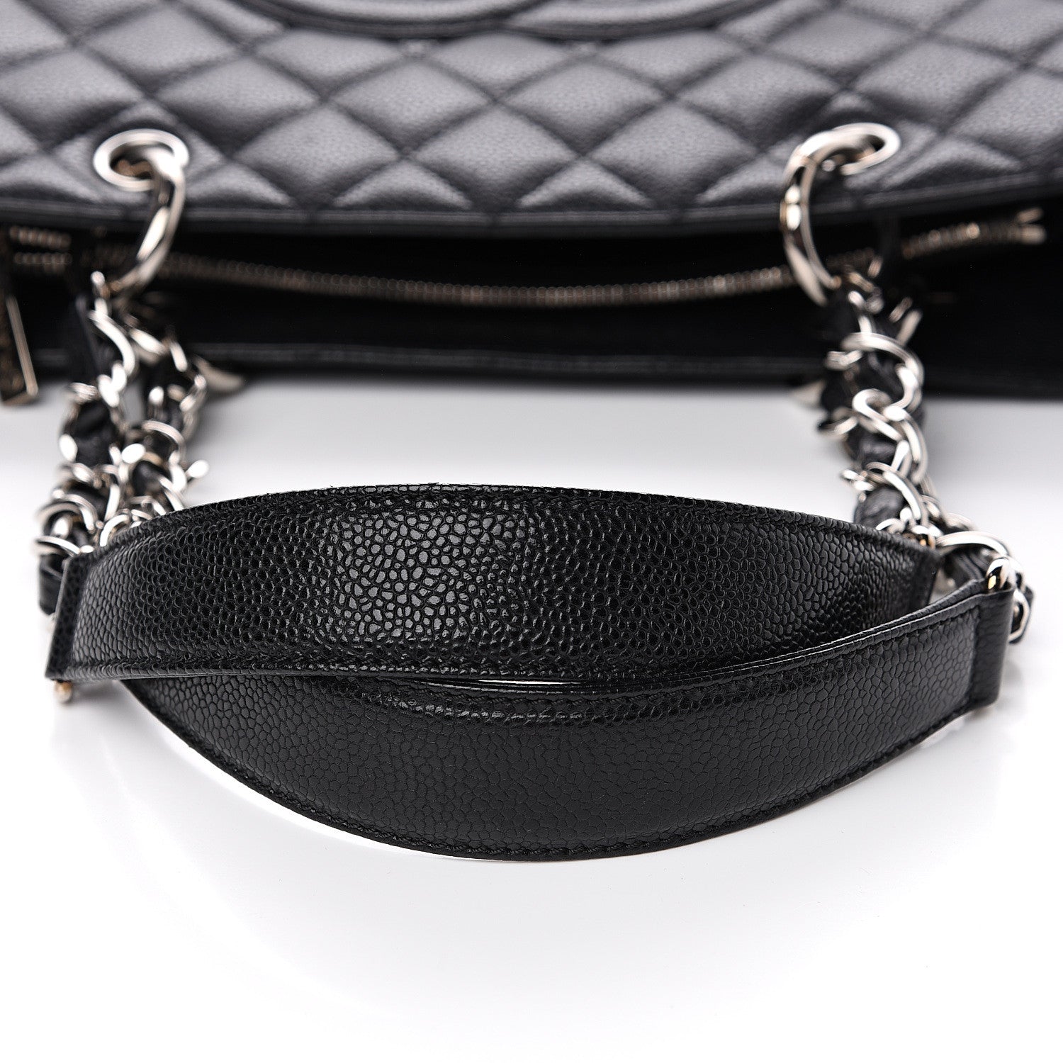 Chanel Caviar Quilted Grand Shopping Tote GST Black 7 of 9