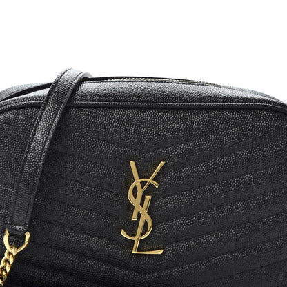 Saint Laurent Grain De Poudre Matelasse Monogram Mini Lou Camera Bag Black 9 of 9