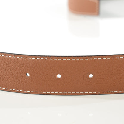 Hermes Box Togo 32mm H Belt 85 Black Gold 5 of 9