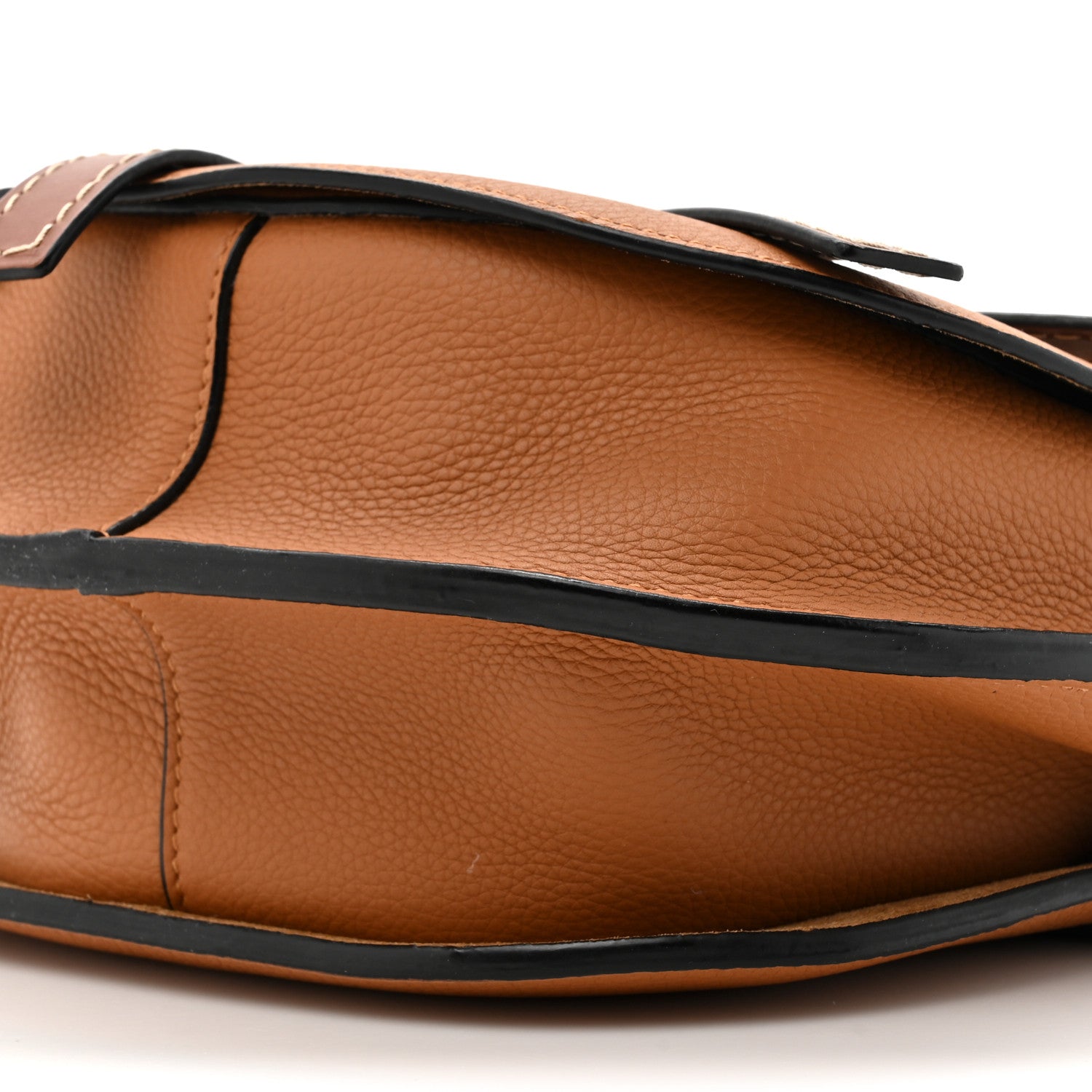 Loewe Grained Calfskin Small Gate Crossbody Bag Caramel Pecan 9 of 11