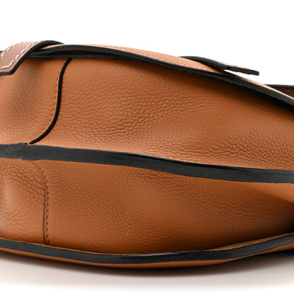 Loewe Grained Calfskin Small Gate Crossbody Bag Caramel Pecan 9 of 11