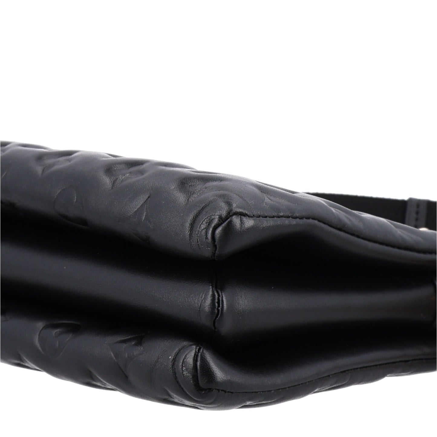 Lambskin Embossed Monogram Coussin PM Black