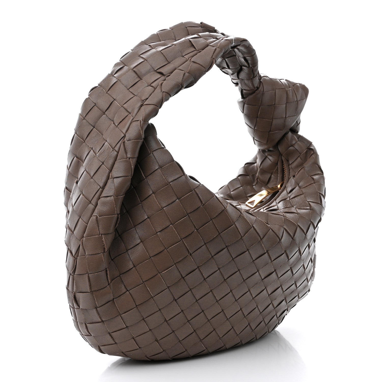 Bottega Veneta Nappa Intrecciato Teen Jodie Hobo Dark Taupe 3 of 10