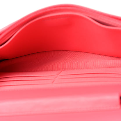Chanel Lambskin Quilted Wallet On Chain WOC Coral Pink 5 of 11