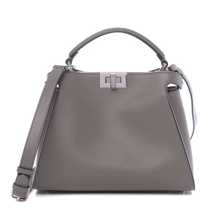 Fendi Vitello Tahiti Burro Medium Peekaboo Iconic Essentially Satchel Foresta Macaron 3 of 11