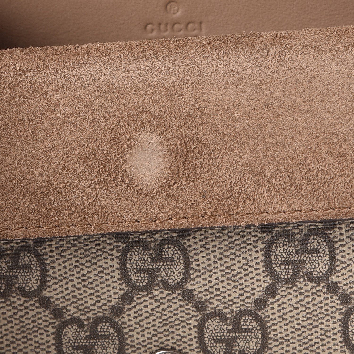 Gucci GG Supreme Monogram Super Mini Dionysus Shoulder Bag Taupe 8 of 8