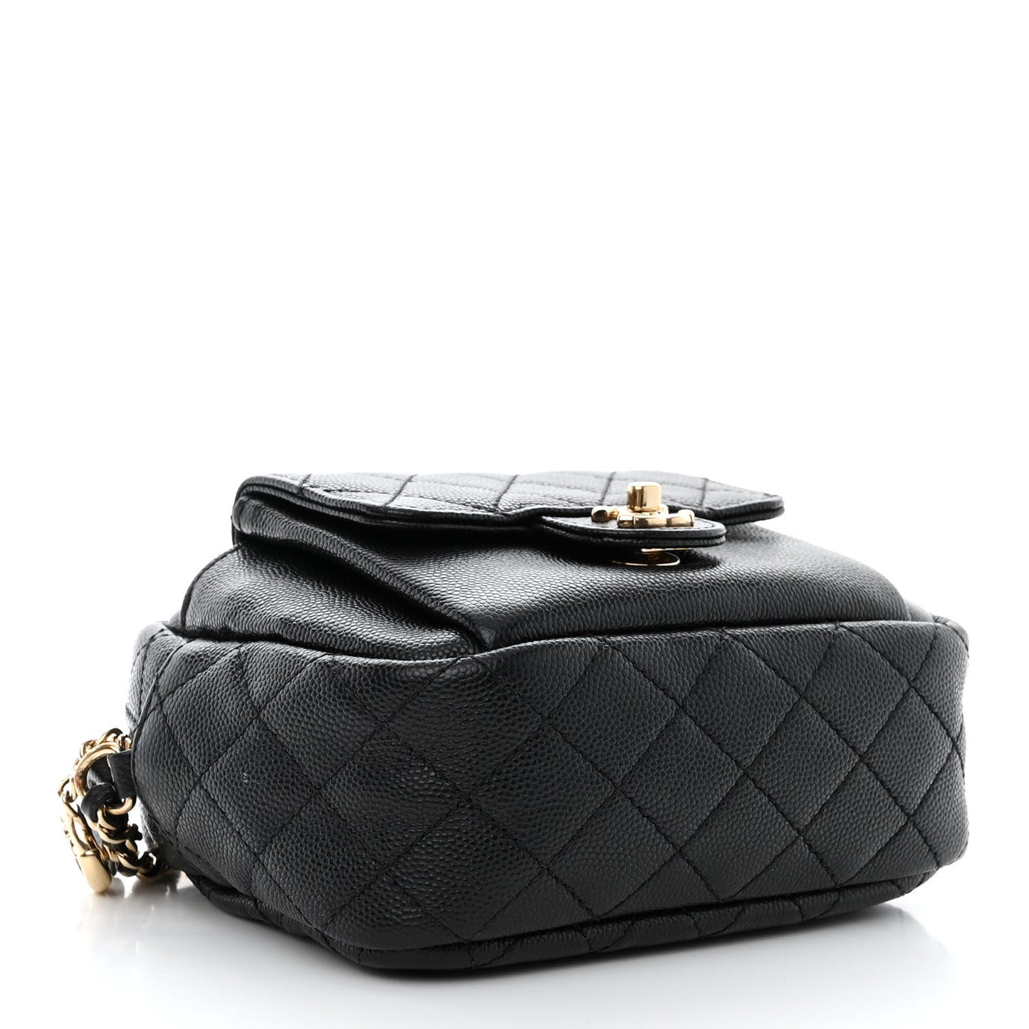 Caviar Quilted CC Day Camera Case Black