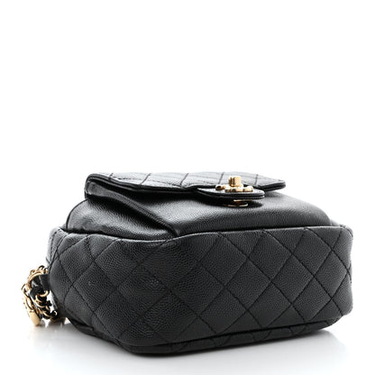 Chanel Caviar Quilted CC Day Camera Case Black 4 of 10