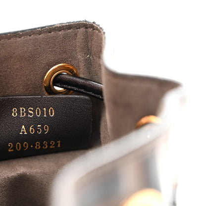 Fendi Vitello Liberty F is Fendi Bi-Color FF 1974 Embossed Mini Mon Tresor Bucket Bag Maya Black 7 of 14