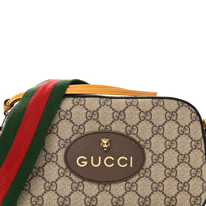 Gucci GG Supreme Monogram Web Neo Vintage Shoulder Bag Beige New Acero Crop 8 of 14