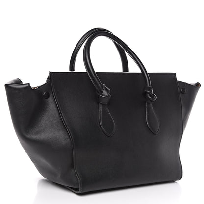 Celine Smooth Calfskin Small Tie Knot Tote Black 2 of 17