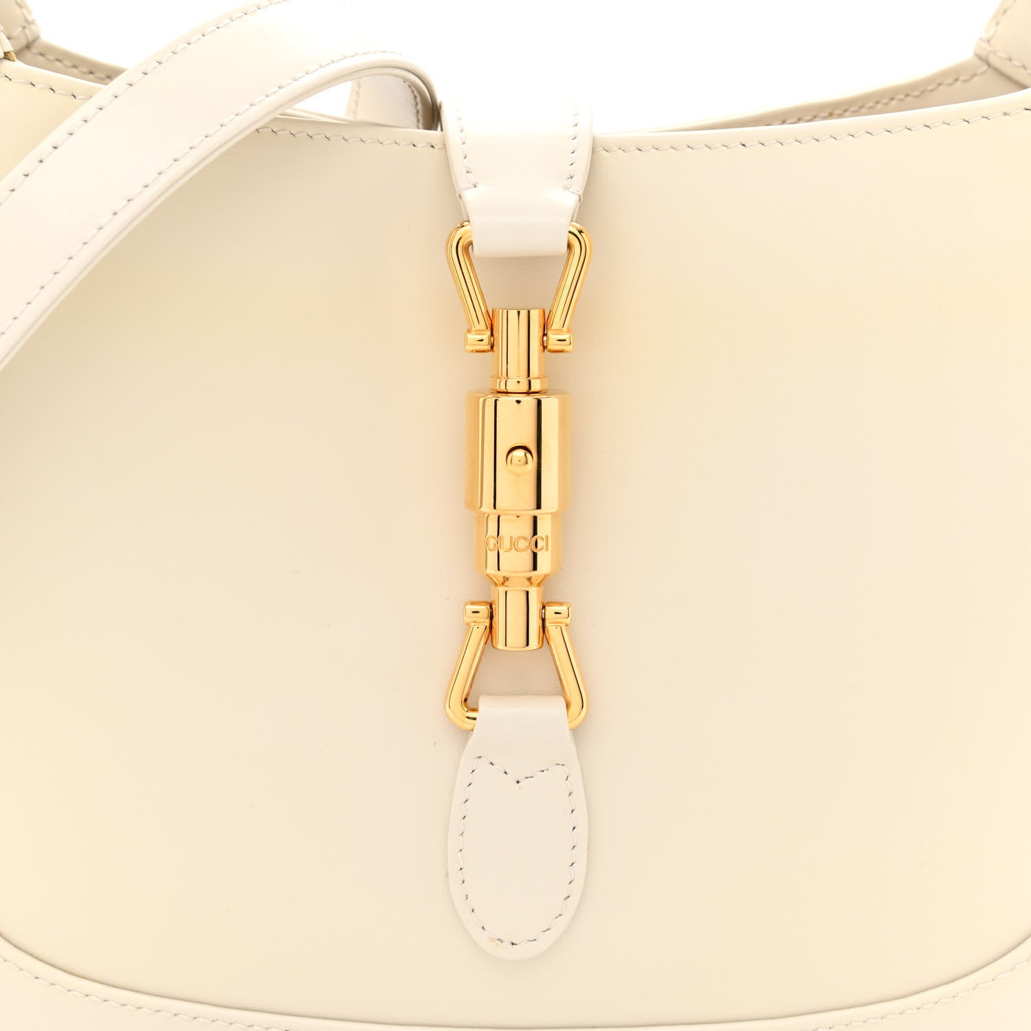Gucci Boarded Dyana Lux Calfskin Small Jackie 1961 Hobo Mystic White 8 of 11