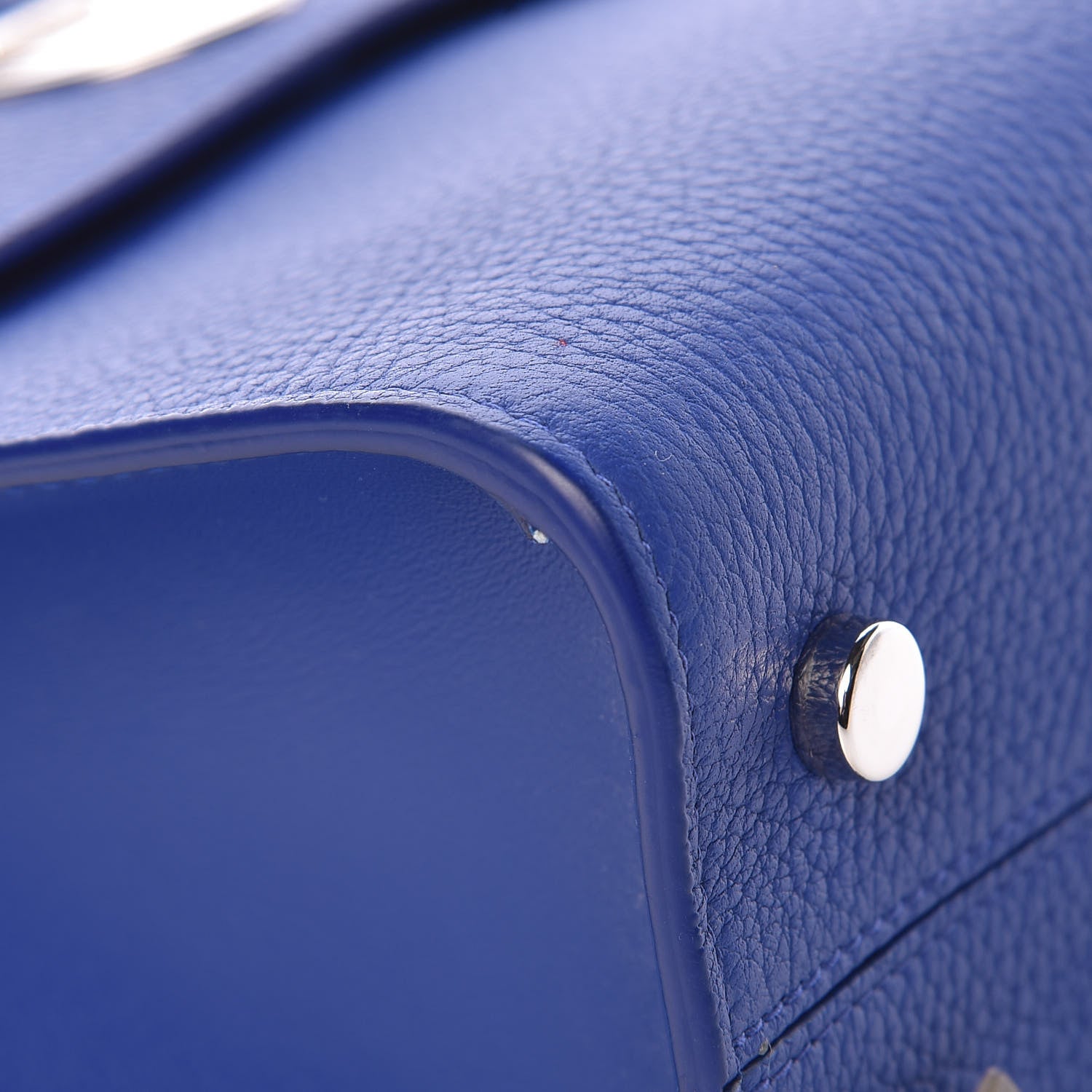 Christian Dior Grained Calfskin Mini Diorever Flap Blue 11 of 11