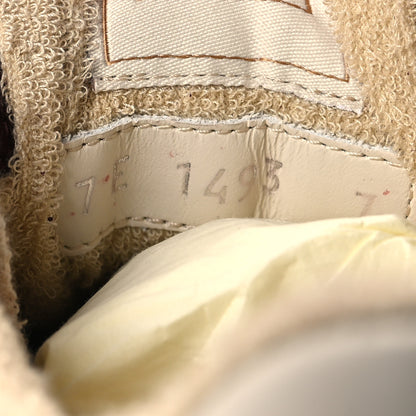 Fendi Grained Calfskin Mens Fendi Match Low Top Sneakers 7 White Burgundy Amber 6 of 8