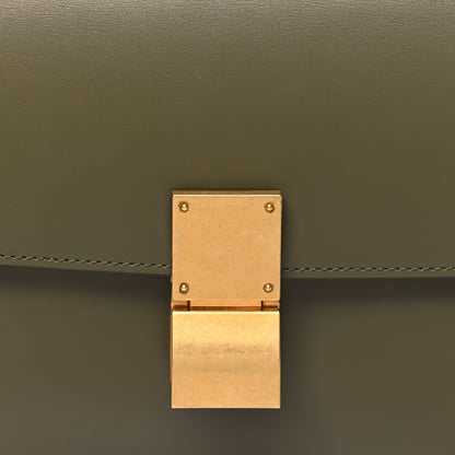 Celine Box Calfskin Classic Box Medium Flap Bag Army Green 9 of 12