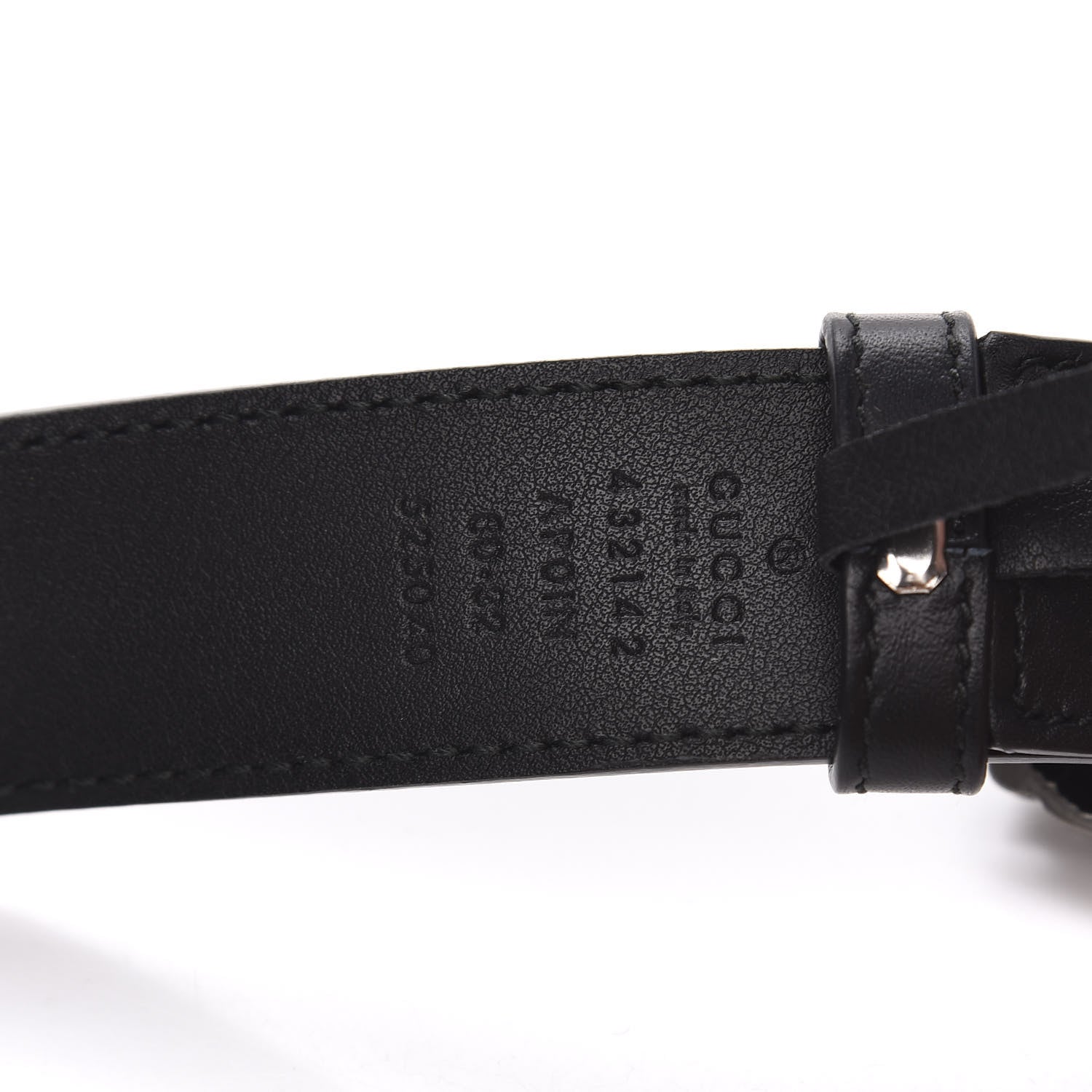 Gucci Moon Calfskin Crystal Dionysus 30mm Belt 80 32 Black Black Diamond 5 of 5