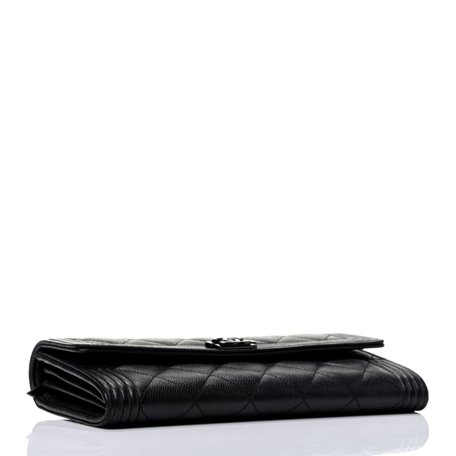 Chanel Caviar Quilted Boy Flap Wallet So Black 3 of 4
