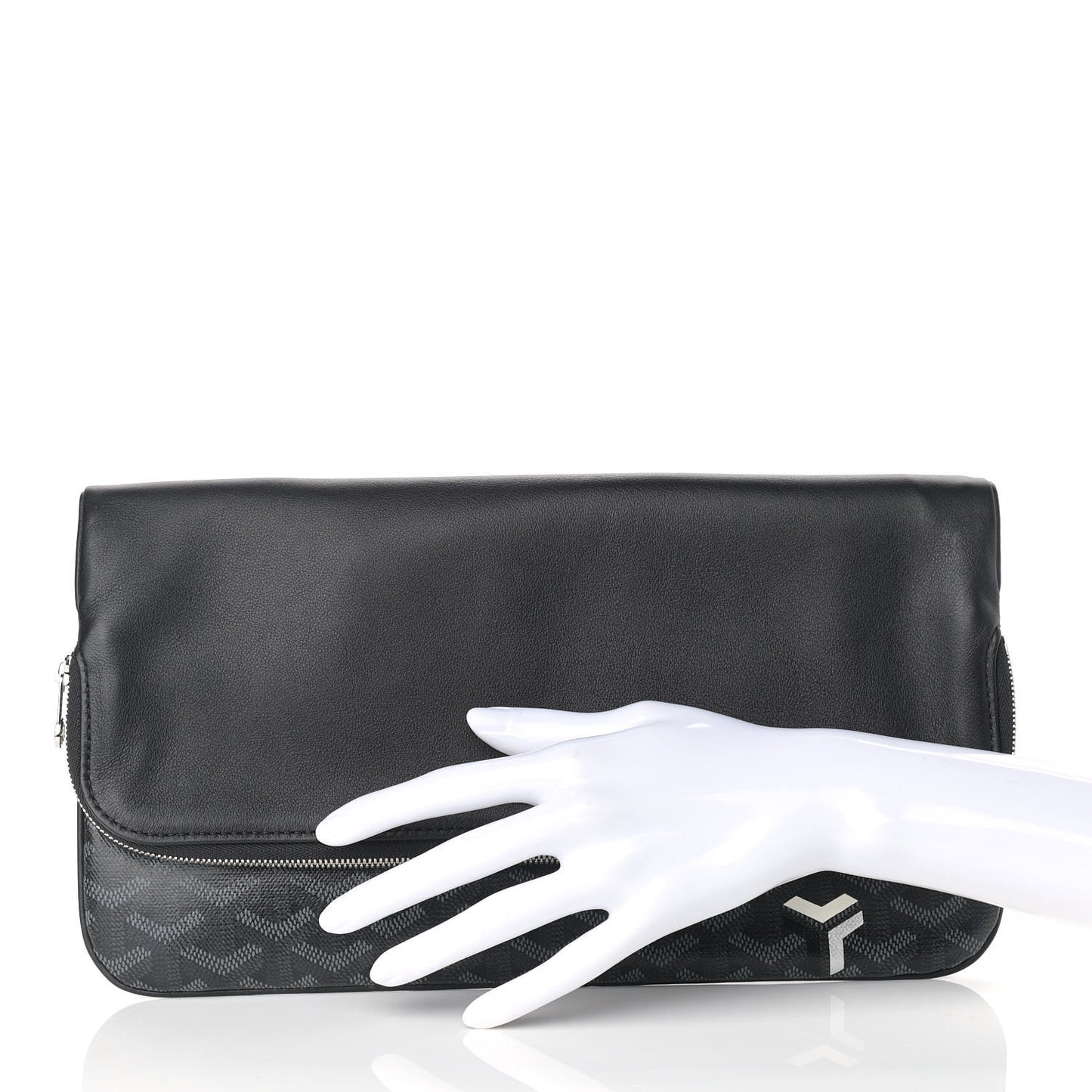 Goyardine Sainte Marie Soft Clutch Black