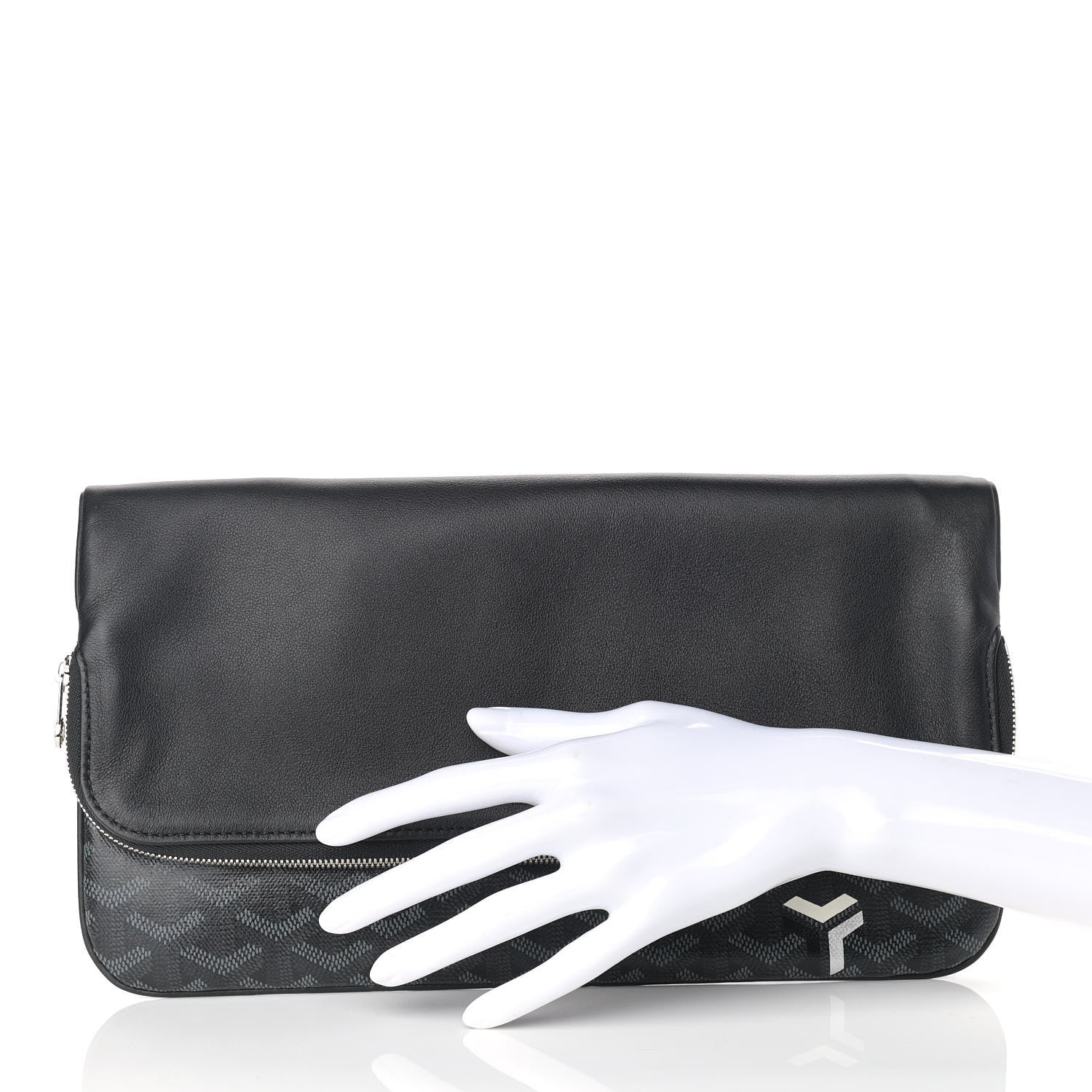 Goyard Goyardine Sainte Marie Soft Clutch Black 3 of 8