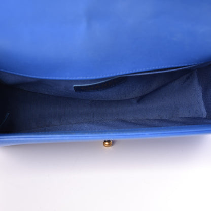 Chanel Lambskin Quilted Medium Boy Flap Blue 5 of 9