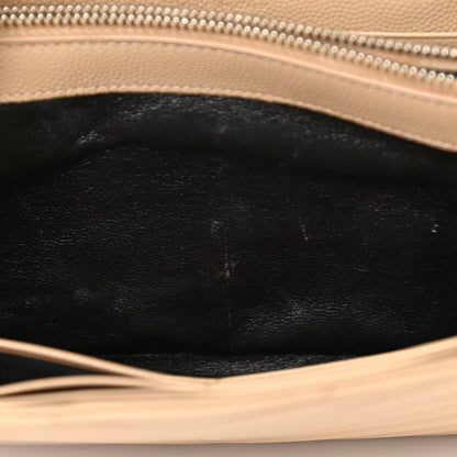 Saint Laurent Grain De Poudre Matelasse Chevron Monogram Chain Wallet Nude Powder 11 of 16