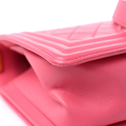 Chanel Lambskin Quilted Medium Boy Flap Pink 10 of 15