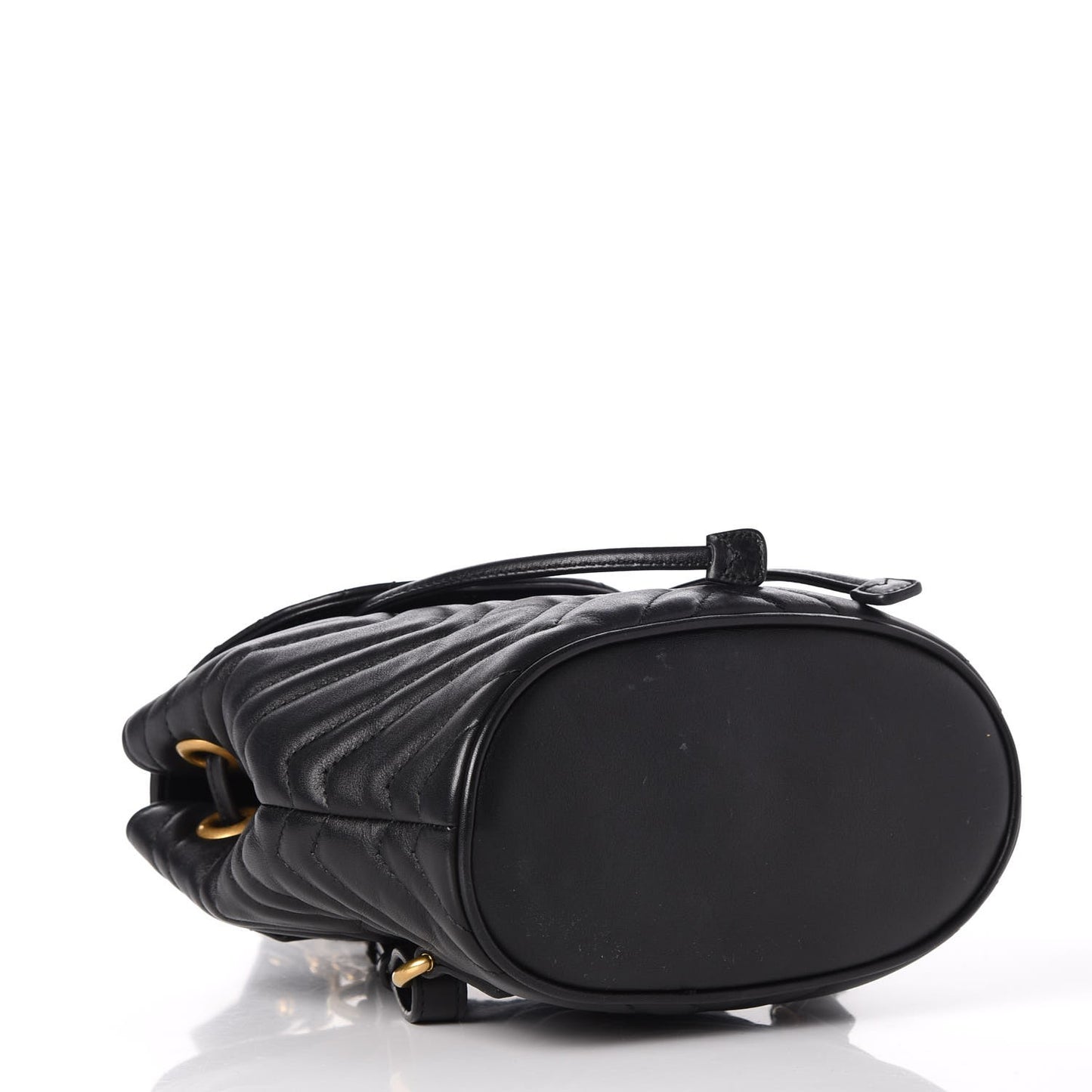 Calfskin Matelasse GG Marmont Flap Backpack Black