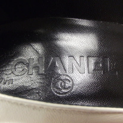 Chanel Leather Heels Black/White 38 6 of 6