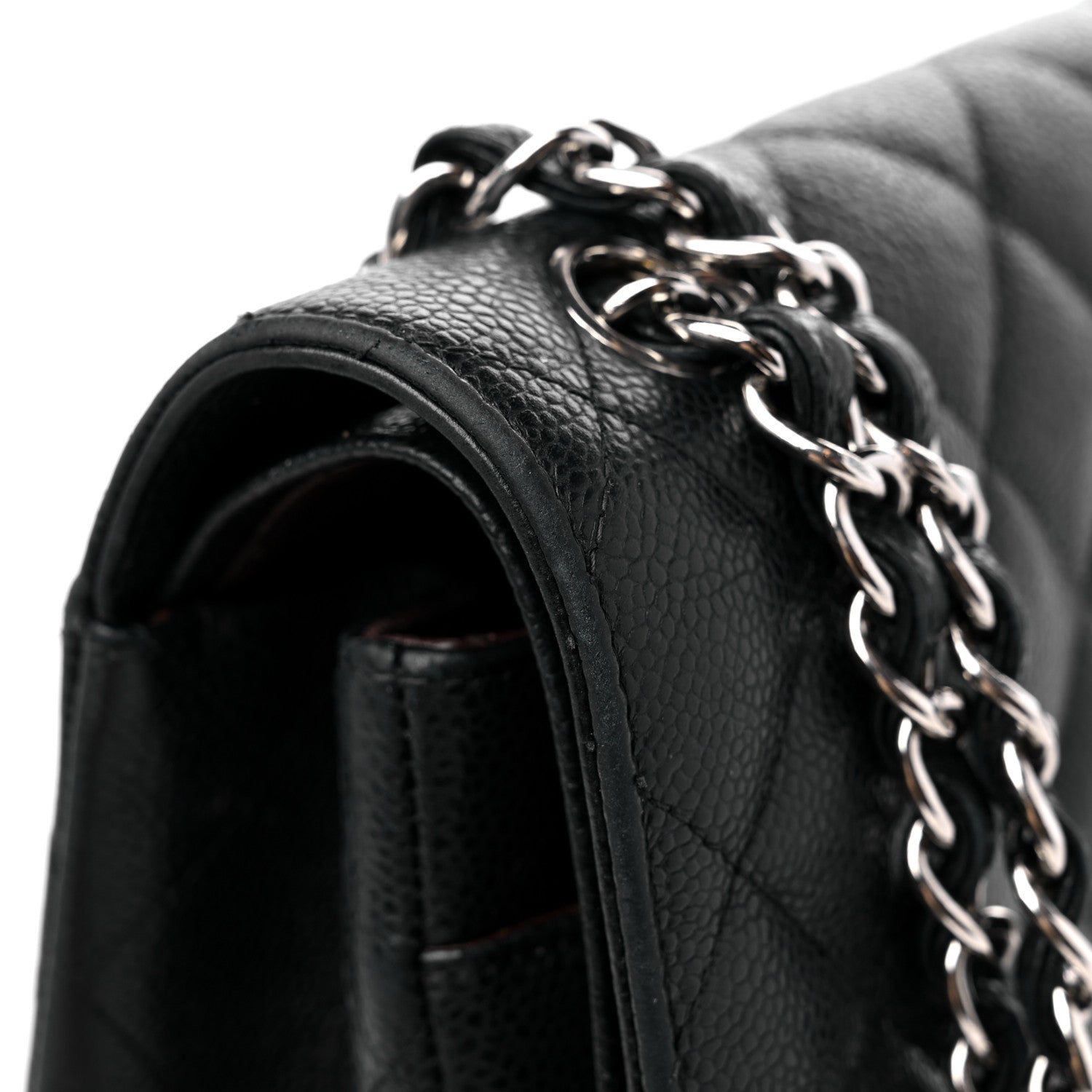 Chanel Caviar Quilted Jumbo Double Flap Black 16 of 17