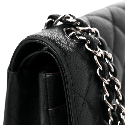 Chanel Caviar Quilted Jumbo Double Flap Black 16 of 17