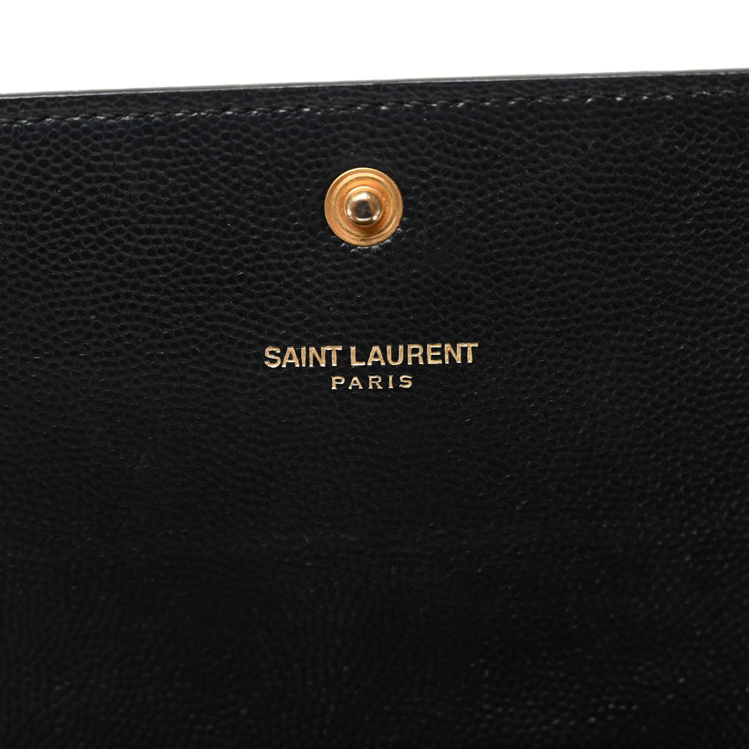 Saint Laurent Grain De Poudre Classic Monogram Cassandre Wallet Black 7 of 11