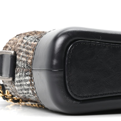 Chanel Tweed Calfskin Small Gabrielle Hobo Brown 9 of 10