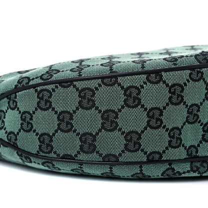 Gucci Monogram Half Moon Hobo Green 8 of 14