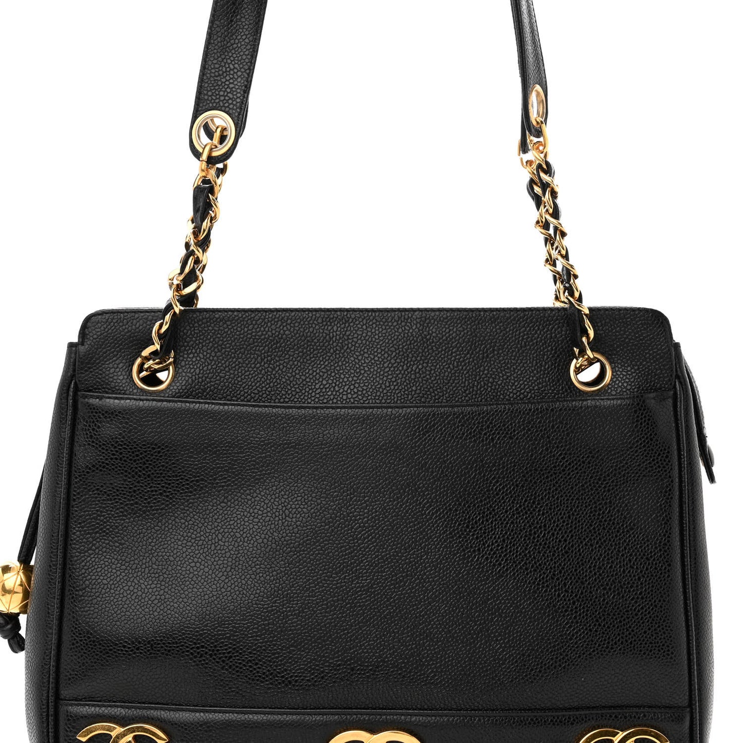 Caviar CC Shoulder Bag Black