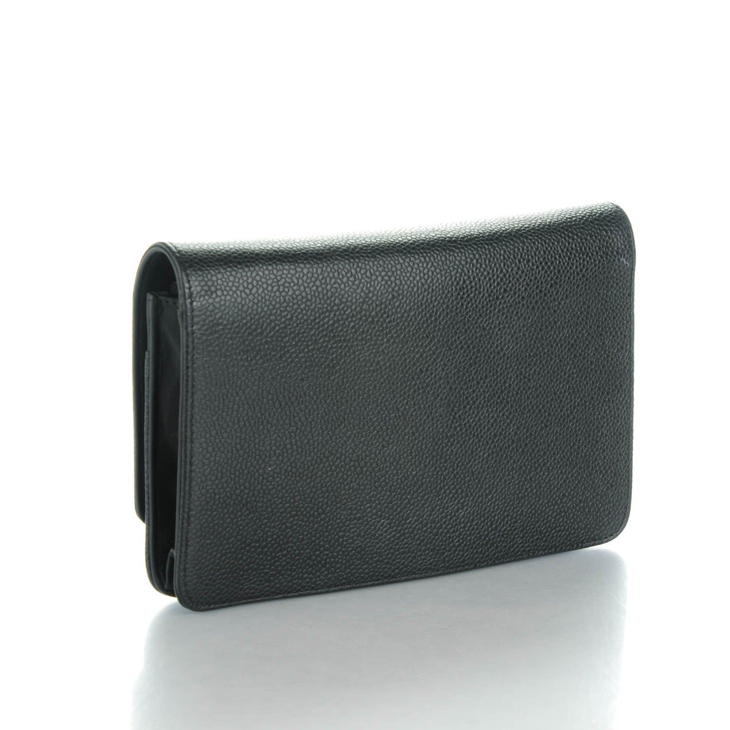 Chanel Caviar Timeless CC Wallet On Chain WOC Black 3 of 8