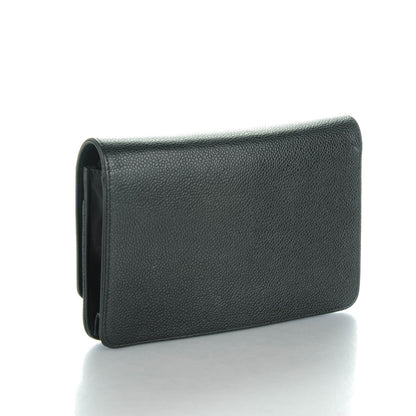 Chanel Caviar Timeless CC Wallet On Chain WOC Black 3 of 8