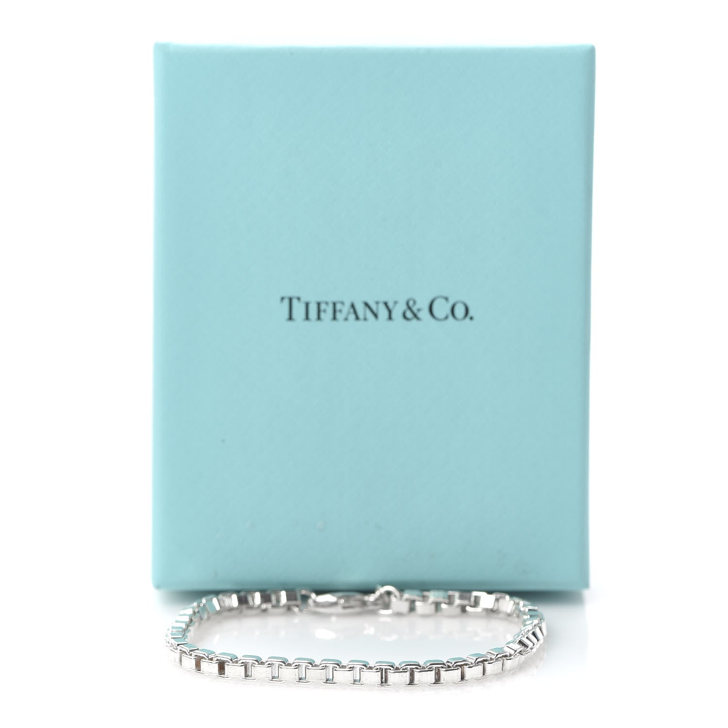 Tiffany Sterling Silver 4mm Venetian Link Bracelet 6 of 6