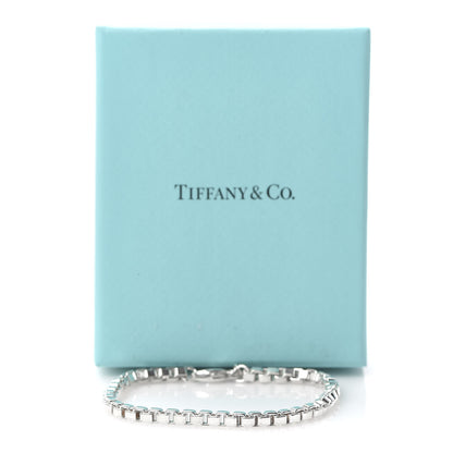 Tiffany Sterling Silver 4mm Venetian Link Bracelet 6 of 6