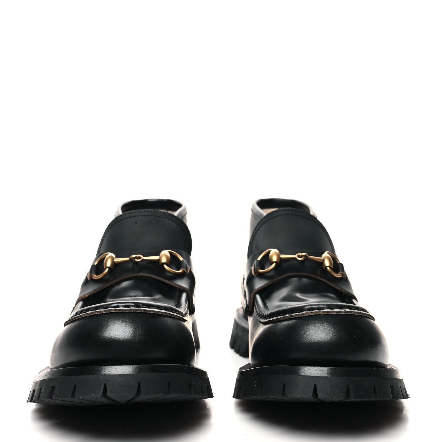 Gucci Cordovan Lux Mens Harald Horsebit Ankle Boots 9 Black 2 of 10