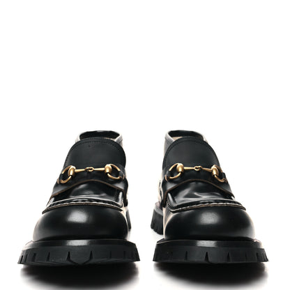 Gucci Cordovan Lux Mens Harald Horsebit Ankle Boots 9 Black 2 of 10