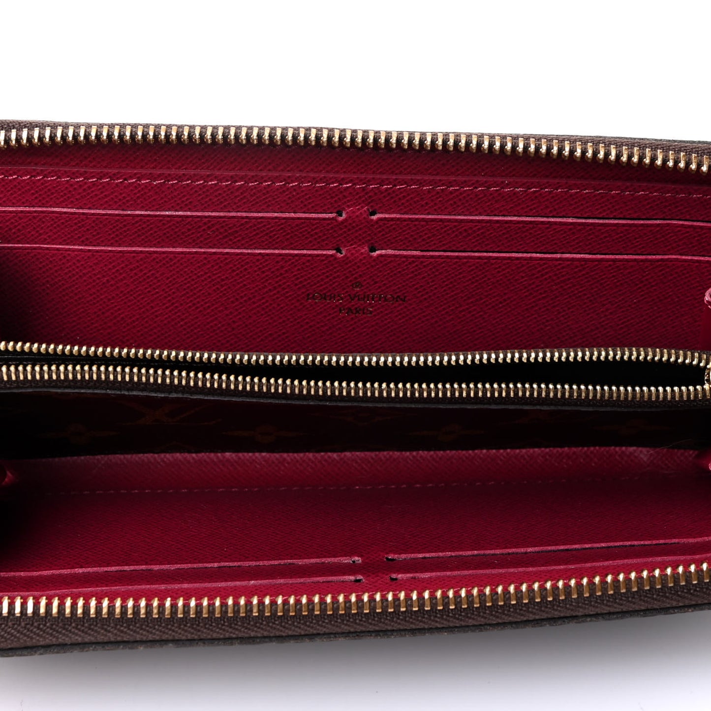 Monogram Clemence Wallet Fuchsia