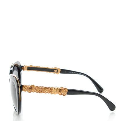 Chanel Bijou Cat Eye Sunglasses 5354-A Black 2 of 7