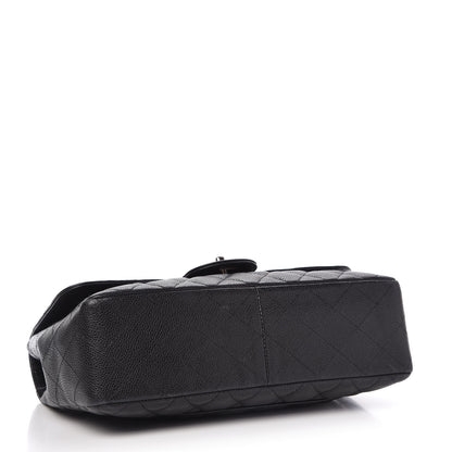 Chanel Caviar Quilted Jumbo Single Flap Black 5 of 11