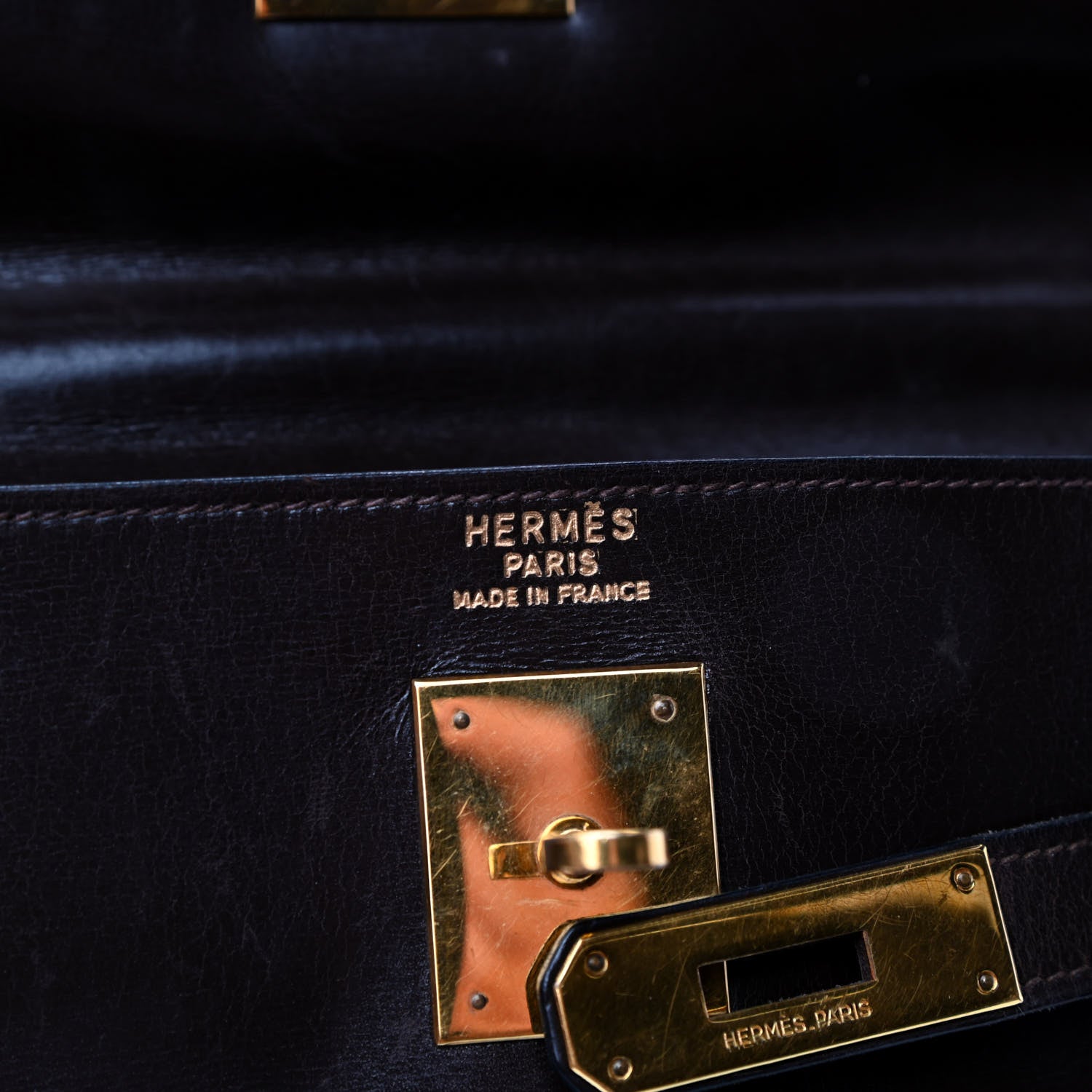 Hermes Box Kelly Retourne 32 Chocolate 8 of 13