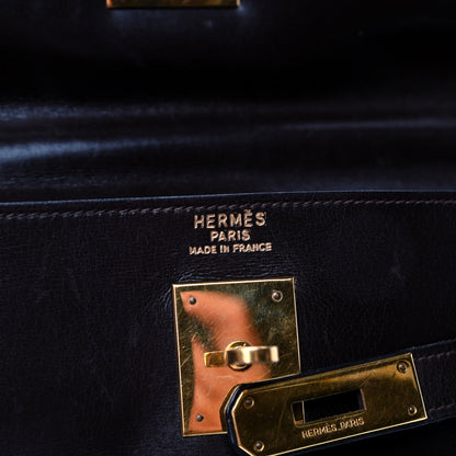 Hermes Box Kelly Retourne 32 Chocolate 8 of 13
